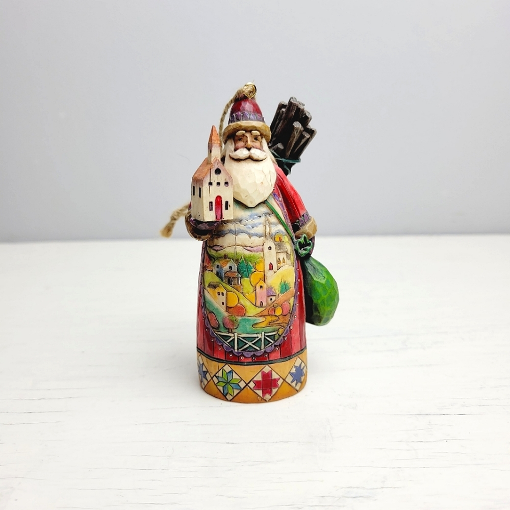 Jim Shore Heartwood Creek "God's Blessings Are Forever" Santa Hanging Ornament